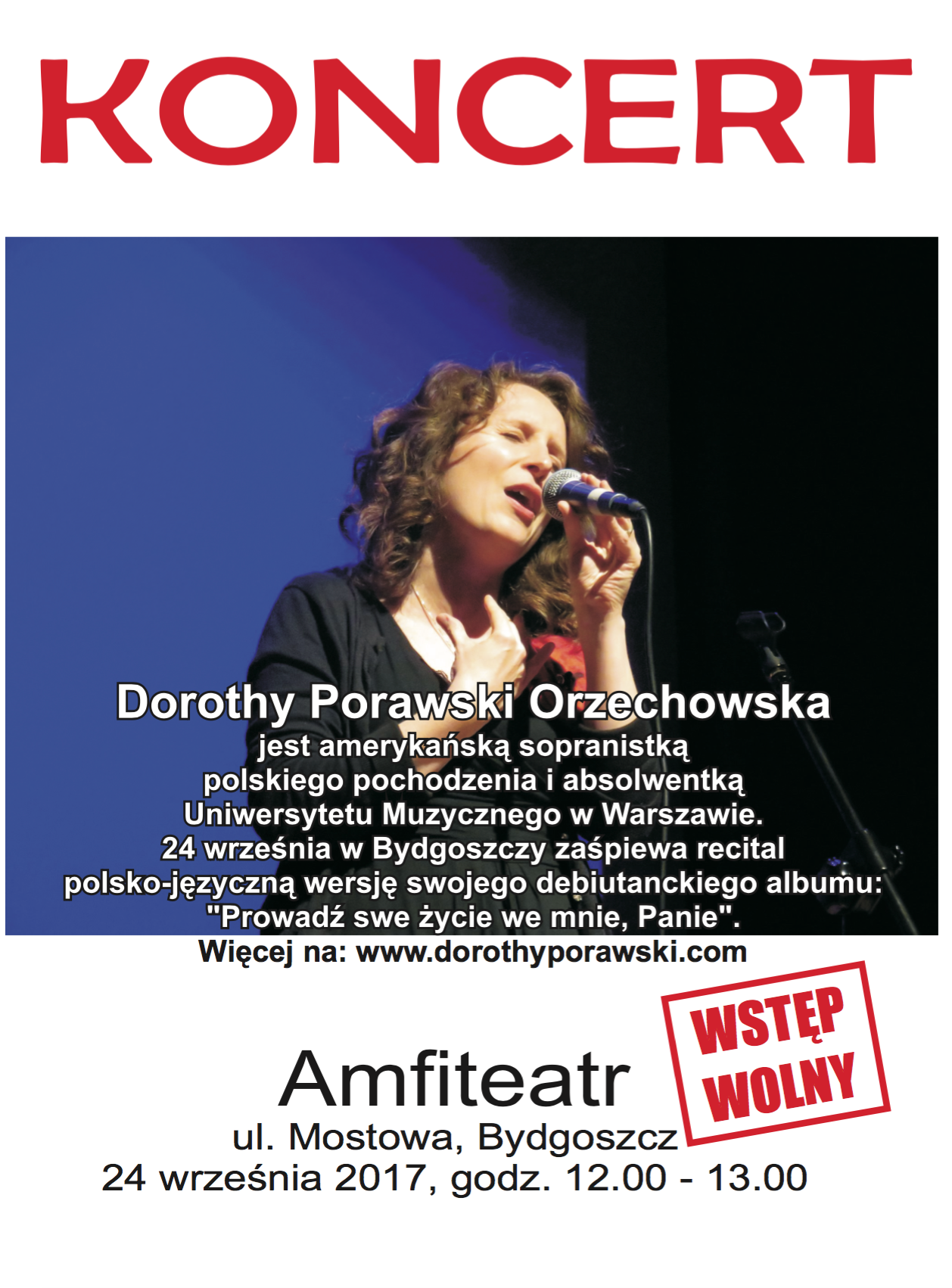 Amerykańska sopranistka zaśpiewa w Bydgoszczy!