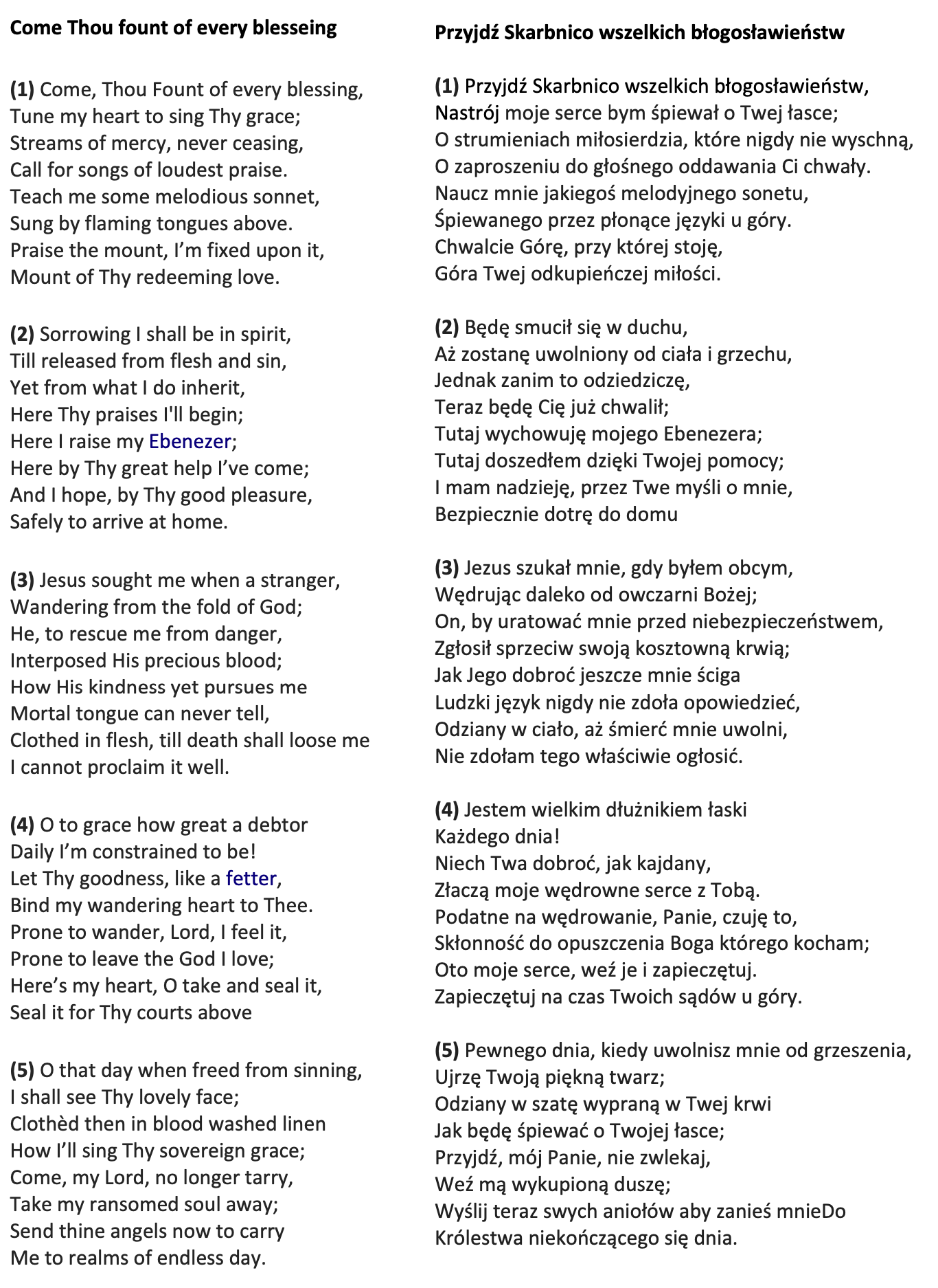 Historie hymnów chrześcijańskich #8: „Come Thou Fount” (O jak błogie jest to miejsce)